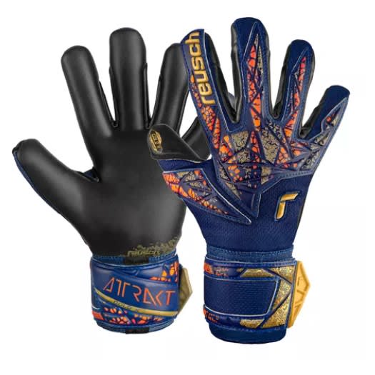 GUANTES REUSCH ATTRAKT GOLD X GK24 AZULINO/DORADO/NEGRO1