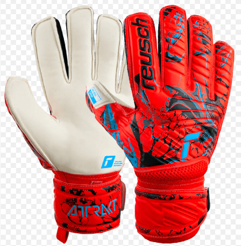 GUANTES REUSCH ATTRAKT GRIP GK23FINGER SUPPORT,  COLOR ROJO, TALLA 101