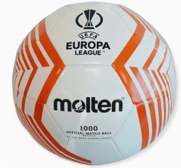 BALÓN DE FÚTBOL 1000 EUROPA LEAGUE (NAR-BLAN), TALLA 41