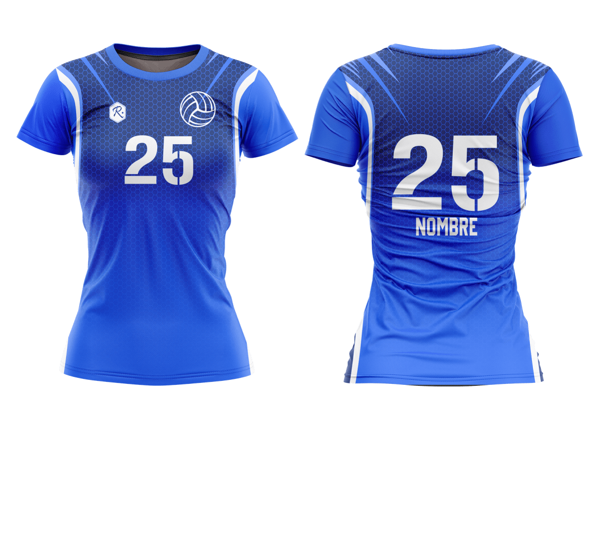 CAMISETA Y SHORT DE VÓLEIBOL | MODELO 3, COLOR AZUL1