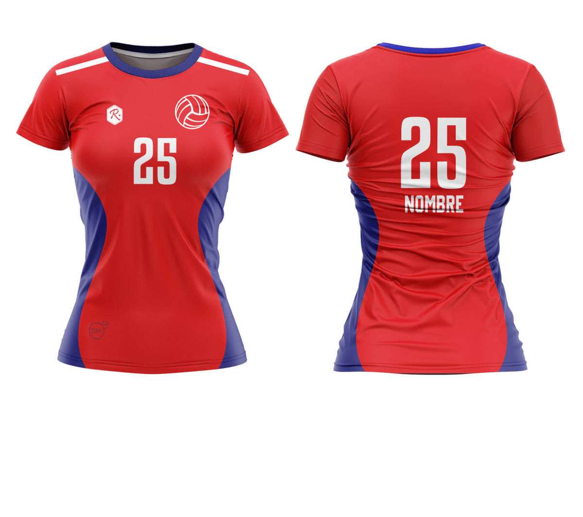 CAMISETA Y SHORT DE VÓLEIBOL | MODELO 4, COLOR ROJO1