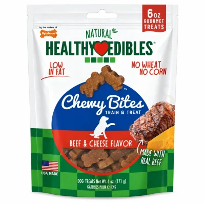 Nylabone Healthy Edibles Chewy Bites Beef & Cheese 171 G1