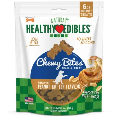 Nylabone Healthy Edibles Chewy Bites Peanut Butter 171 G1