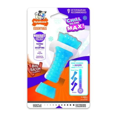 Nylabone Moderate Chew Color Changing Souper, Bacon - Small1