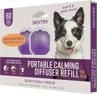 Repuesto difusor calmante portátil Sentry para perros 2 ct1