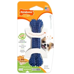 Nylabone Dental Chew Bone, Chicken - Petite