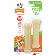 Nylabone Daily Dental Durable Chew Twin Pack, Chicken - XS