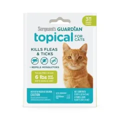 Antipulgas Sergeant's Guardian tópico para gatos caja x 3