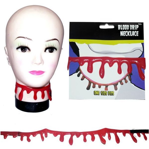 Collar De Sangre Goteando Para Halloween – Pack De 2 Piezas En Rojo, Accesorio De Cosplay Y Fiesta De Terror