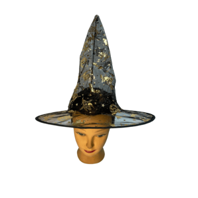 GORRO BRUJA TRANSPARENTE