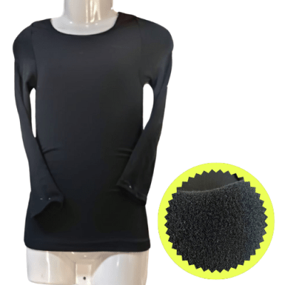 CAMISETA POLAR NEGRA NIÑA