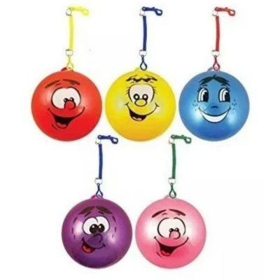 PELOTA CON RESORTE PVC