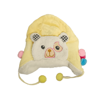 GORRO CHAVO BEBE POMPOM