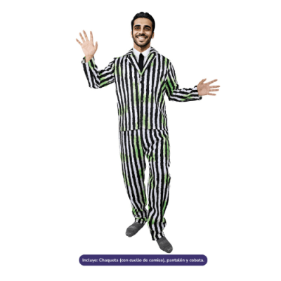 DISFRAZ TRAJE A RAYAS