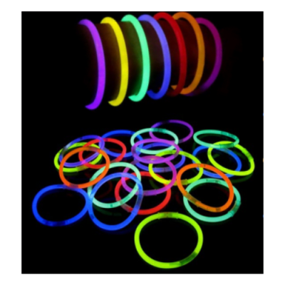 PULSERA FLUOR LUMINOSA X100