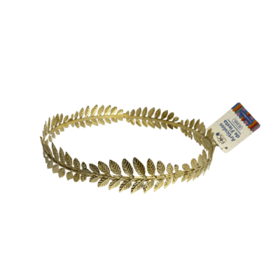 CORONA METALICA HOJAS GRIEGA
