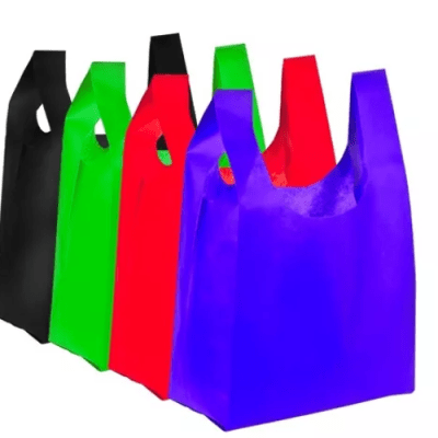 BOLSA CAMISETA TNT 25x44 DE 50 UNIDADES
