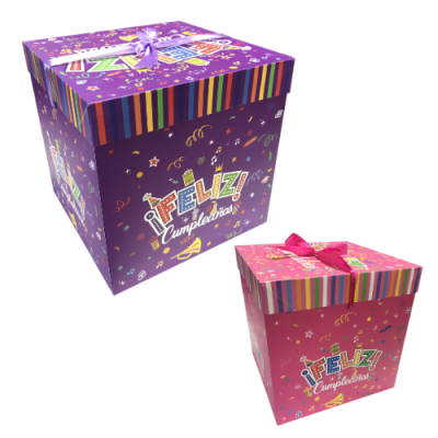 CAJA REGALO 15X15 FELIZ DIA