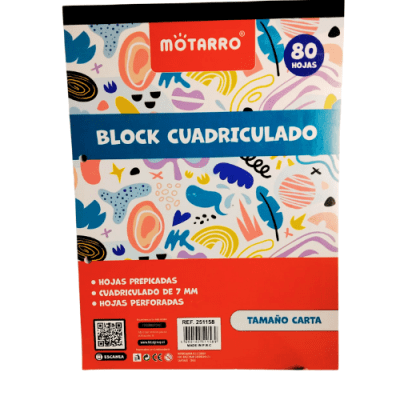 BLOCK PREPICADO CARTA MOTARRO