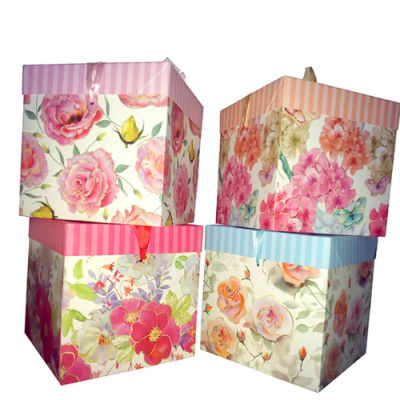 CAJA REGALO 30X30 FLORES