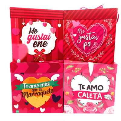 CAJA REGALO 22X22 AMOR CHILENSIS