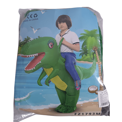 DISFRAZ INFLABLE DINOSAURIO VERDE