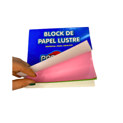 BLOCK DE PAPEL LUSTRE 16X16