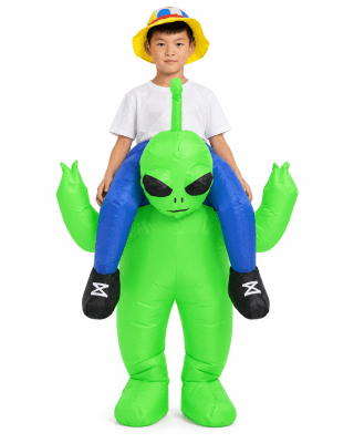 DISFRAZ INFLABLE ALIEN ARRIBA NIÑO
