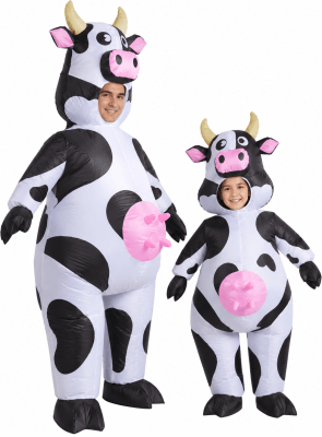 DISFRAZ INFLABLE VACA