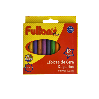 LAPICES DE CERA DELGADOS 12C FULTONS