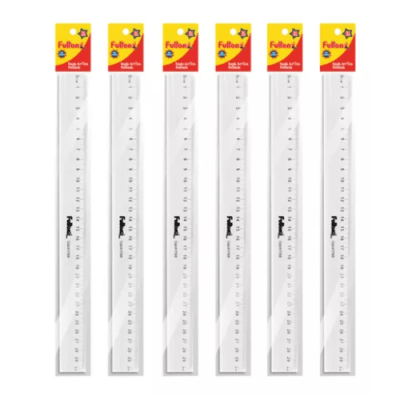 REGLA PLASTICA 30CM FULTONS