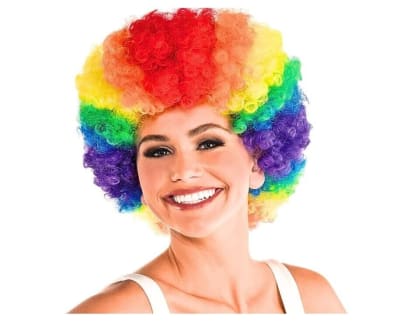 PELUCA AFRO MULTICOLOR