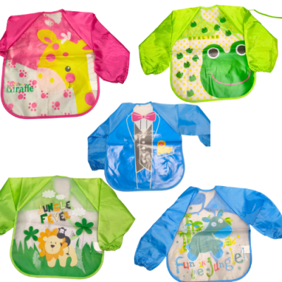 BABERO PLASTICO C/MANGA