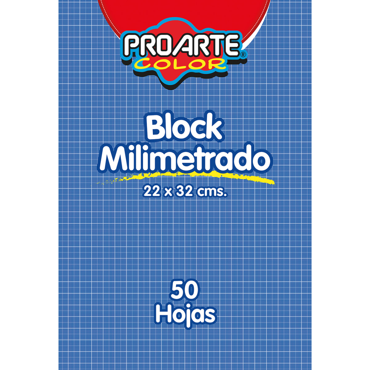 BLOCK MILIMETRADO 22X32CM 50H PROARTE1