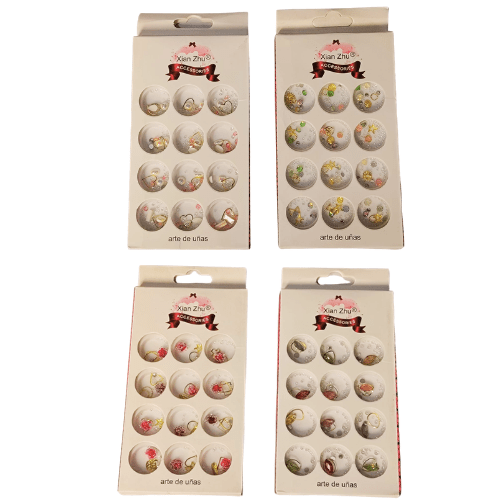 SET GLITER DE UÑA X122