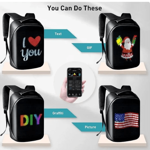 MOCHILA LED NIÑA/O2