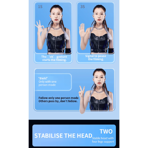 Trípode Inteligente 360° con Seguimiento Facial7