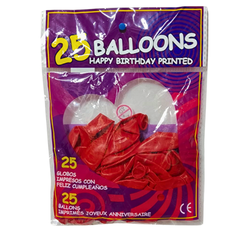 GLOBO LATEX X25 BALLONS10