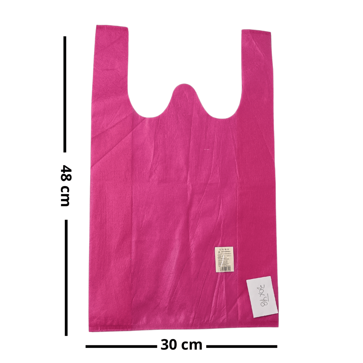 BOLSA CAMISETA TNT 30x48cm DE 50 UNIDADES1