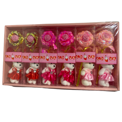 OSO FLOR CAJA ROSADA1