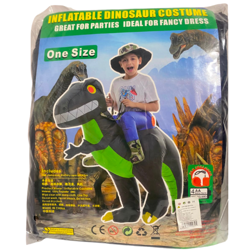 DISFRAZ INFLABLE DINOSAURIO NEGRO1