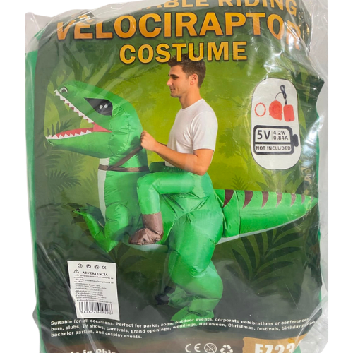 DISFRAZ INFLABLE DINOSAURIO ARRIBA AD1