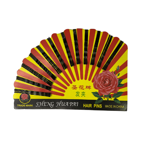 PINCHE ABANICO NEGRO X181