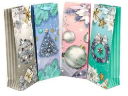 BOLSA BOTELLA NAVIDAD BRILLO1