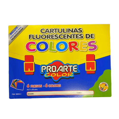 EST DE CARTULINA FLUORECENTE PROARTE1