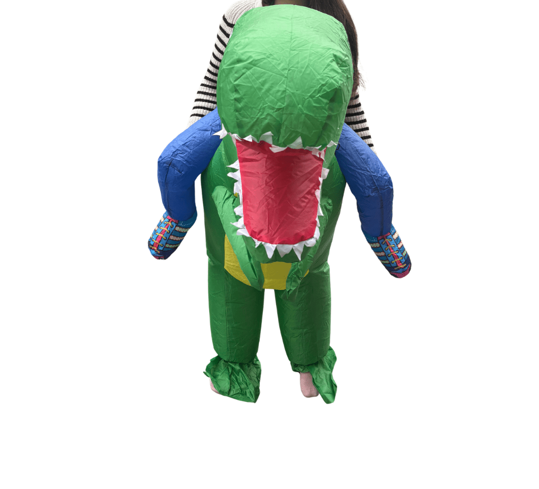 DISFRAZ INFLABLE DINOSAURIO VERDE3