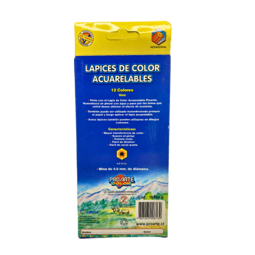 LAPICES ACUARELABLE 12C PROARTE2