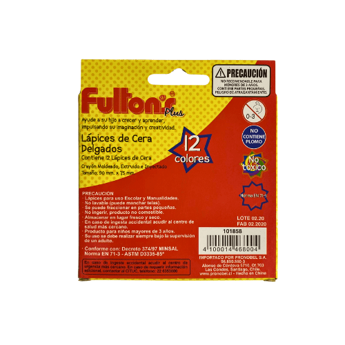 LAPICES DE CERA DELGADOS 12C FULTONS2