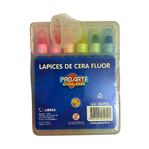 LAPICES DE CERA FLUOR PROARTE2