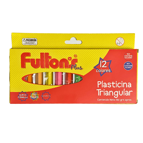 PLASTICINA TRIANGULAR FULTONS 12C1